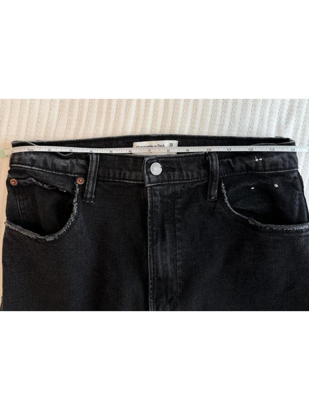 EUC Abercrombie & Fitch Ultra High Rise Ankle Straight Jean Size 30 Regular - Picture 8 of 8